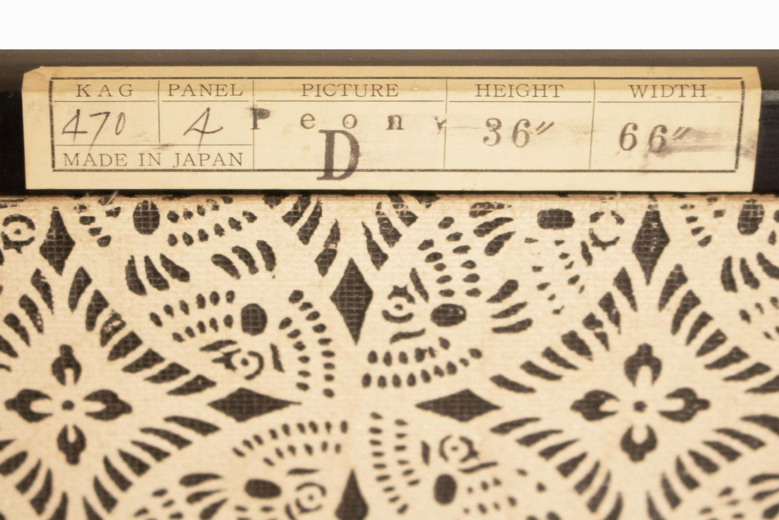 1950-1960s ShÅwa Era Japanese Painted Silk Byobu Screen "Peonies" - 16