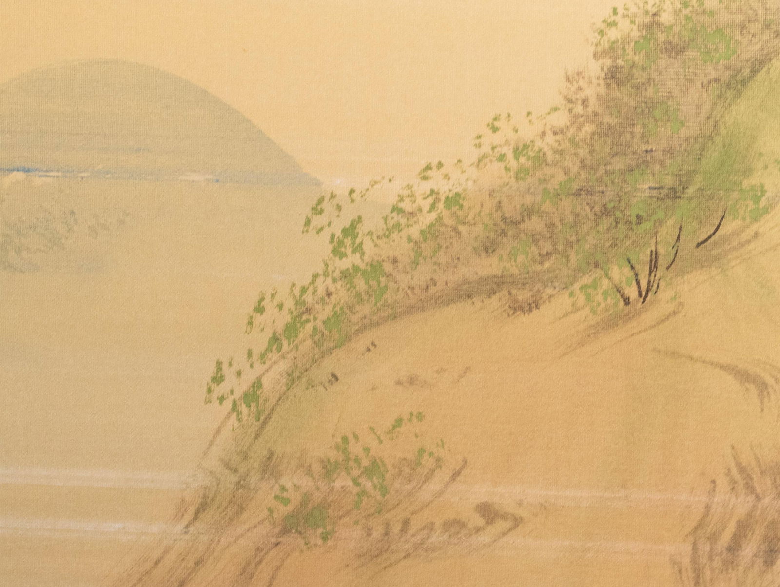 1960s ShÅwa Era Japanese Byobu Screen, "Spring Landscape" - 13