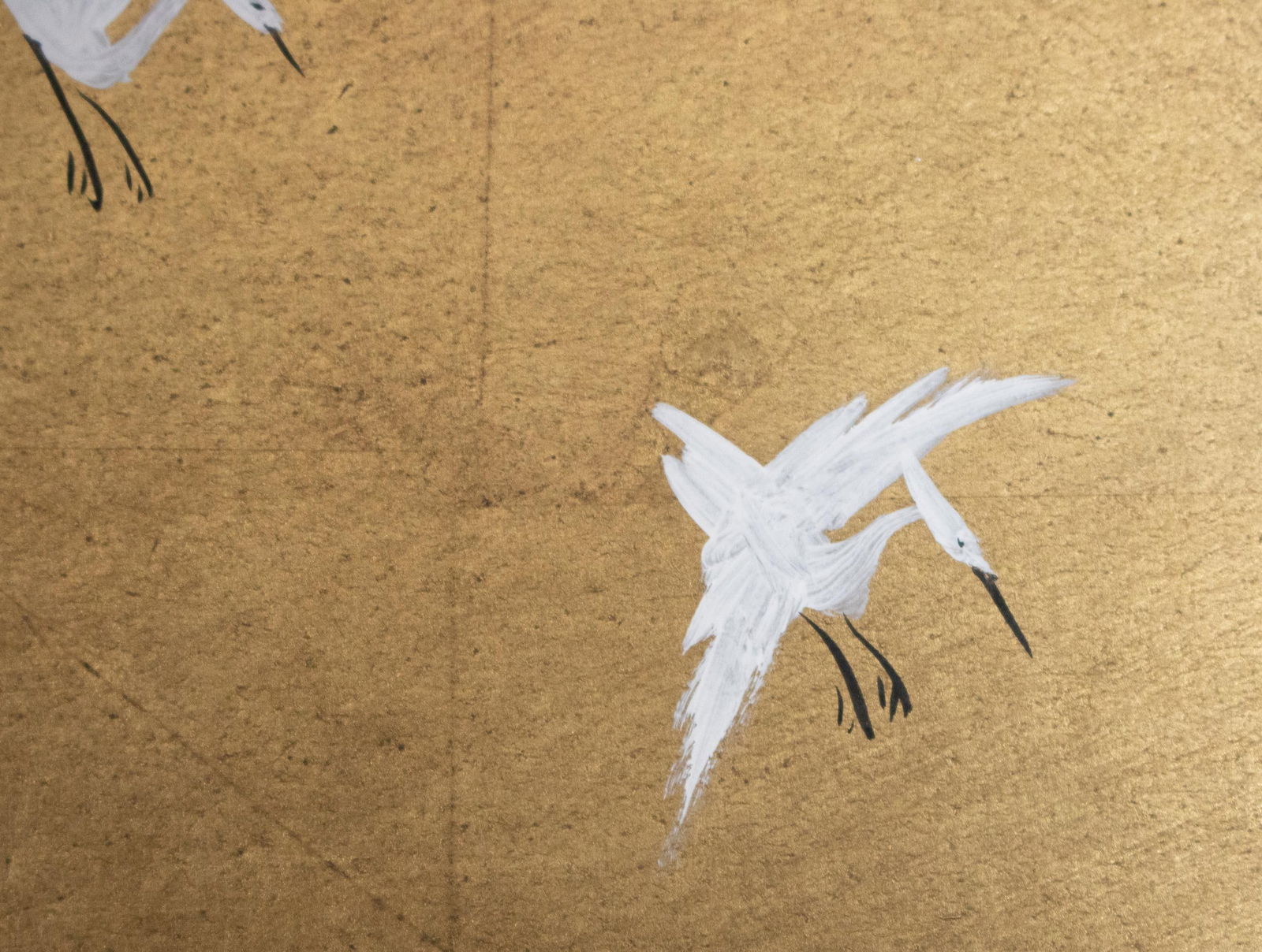 1960s ShÅwa Era Japanese Byobu Screen "Autumn Festival Scene by the Bridge" - 14