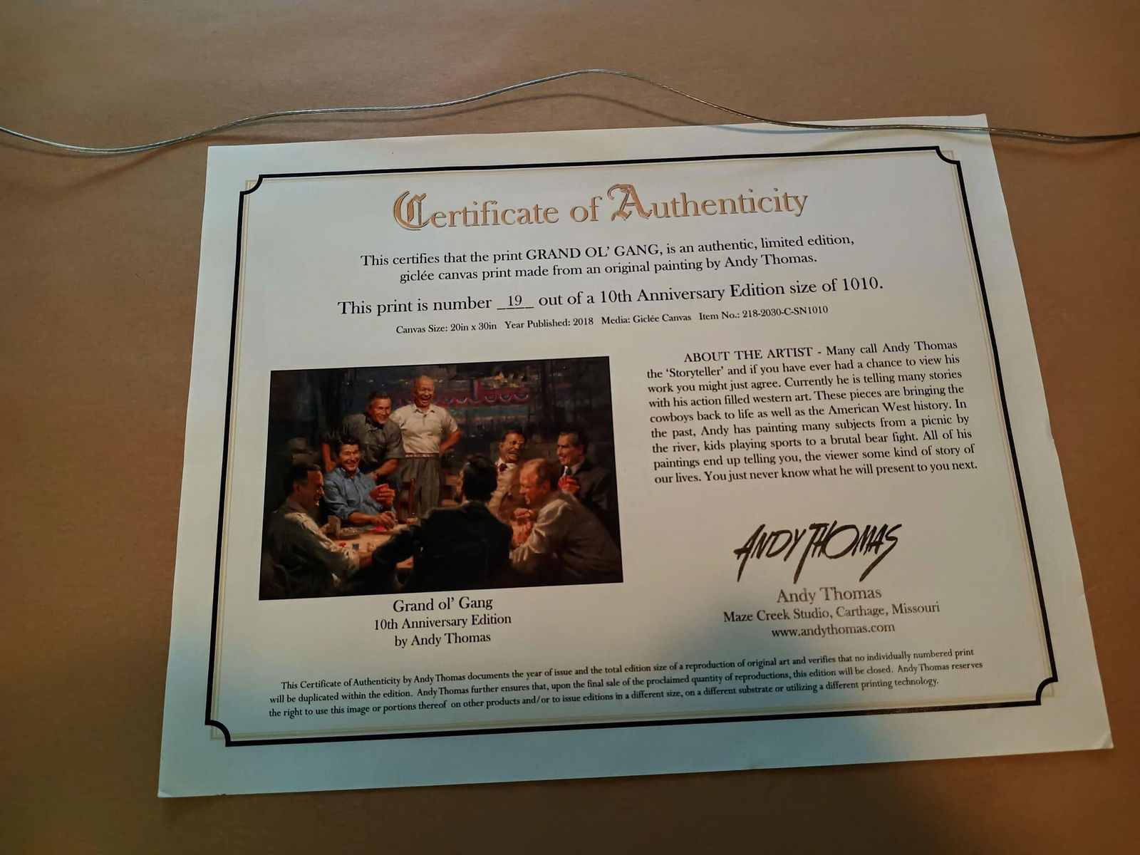 Celebrate American Leadership With the "Grand Ol' Gang" Framed Print Series 19 by Andy Thomas - 2