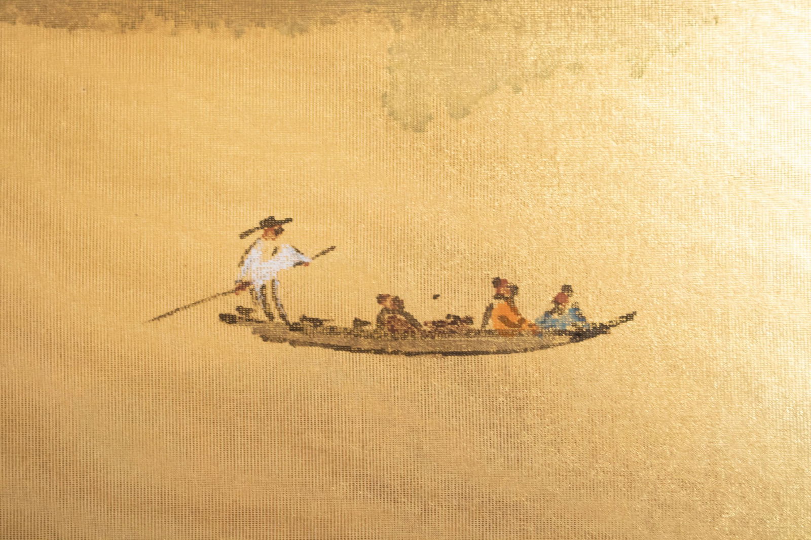 1970s ShÅwa Era Japanese Byobu Screen, "Autumn Landscape With River" - 7