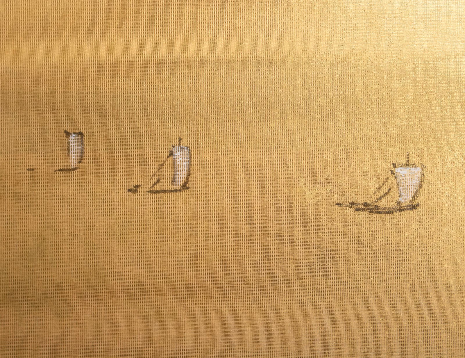 1970s ShÅwa Era Japanese Byobu Screen, "Autumn Landscape With River" - 9
