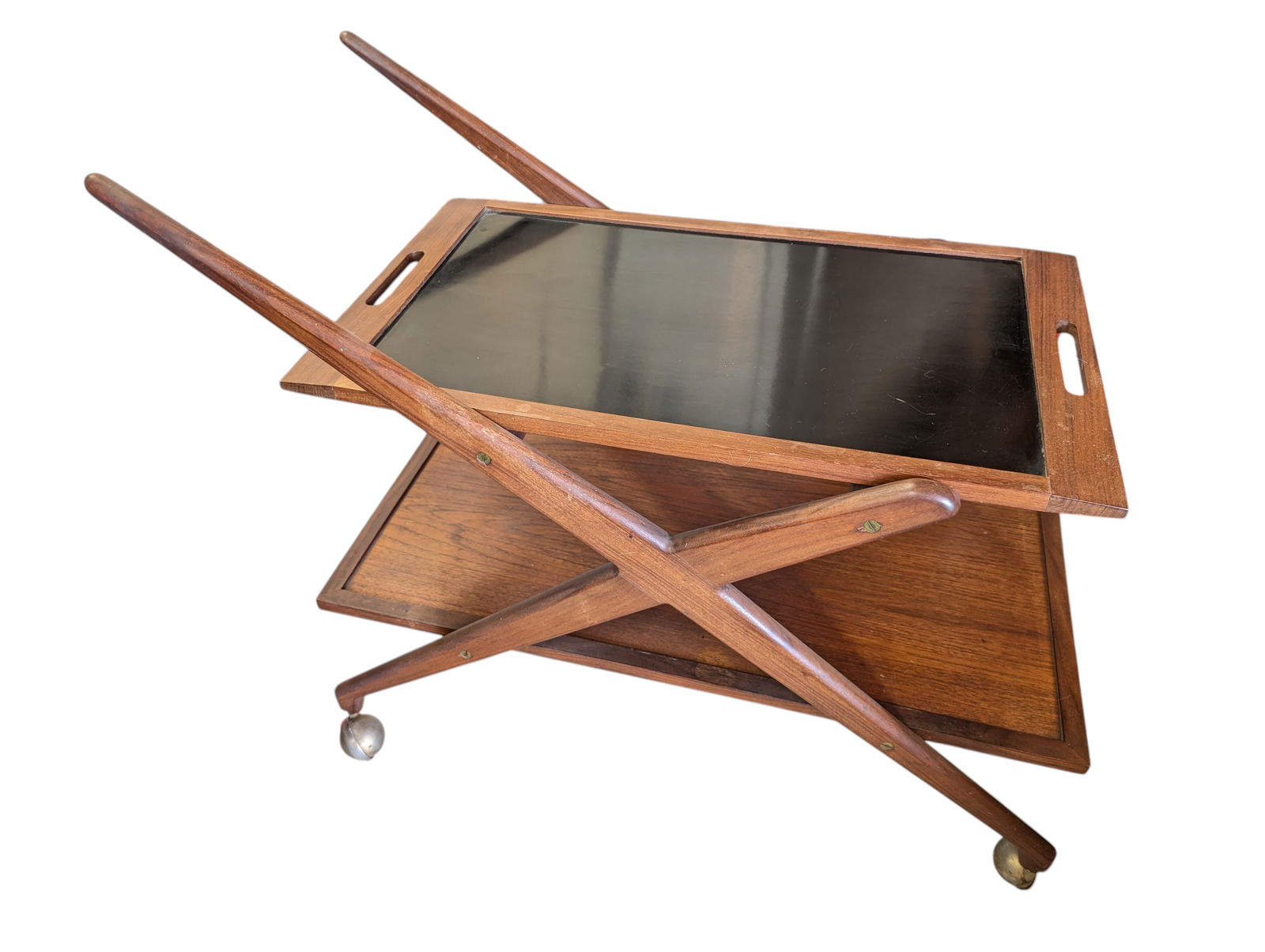 1960s Danish Rolling Reversible Tea Cart by Grete Jalk - 2