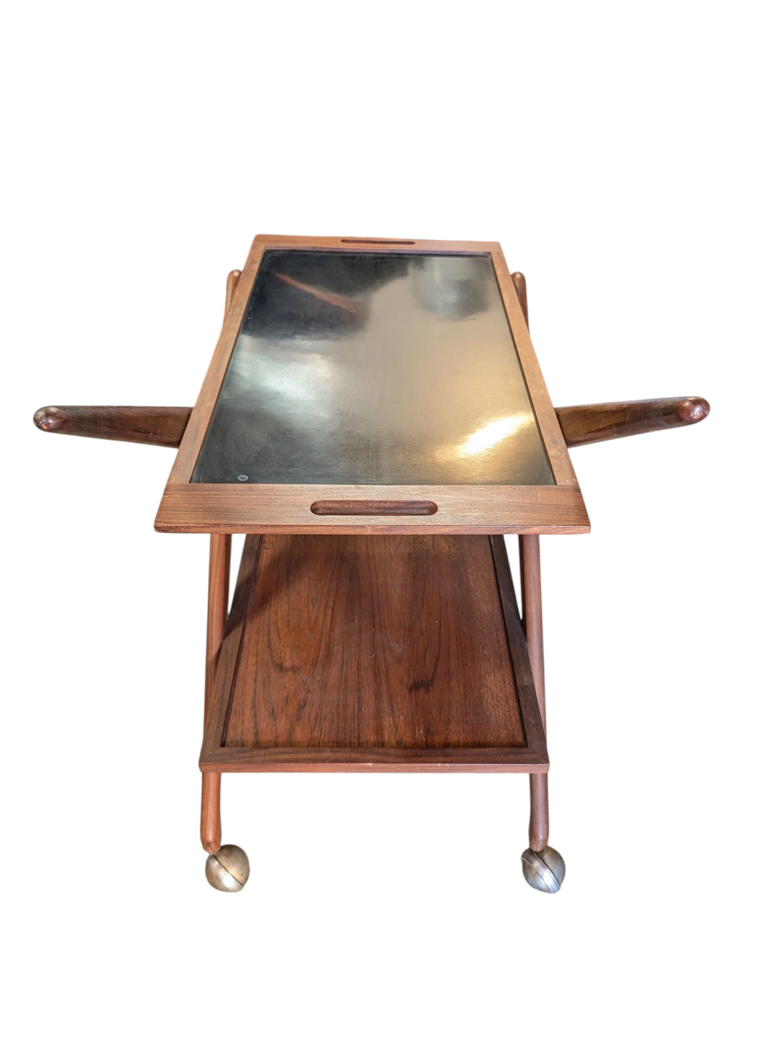 1960s Danish Rolling Reversible Tea Cart by Grete Jalk - 3