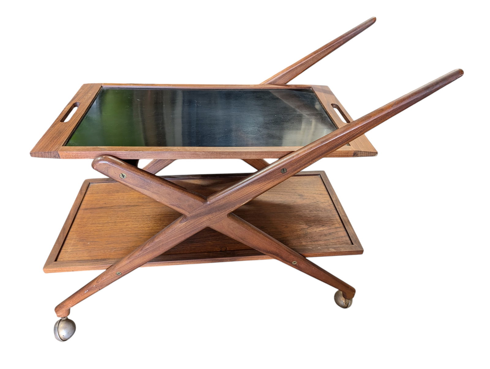 1960s Danish Rolling Reversible Tea Cart by Grete Jalk - 4