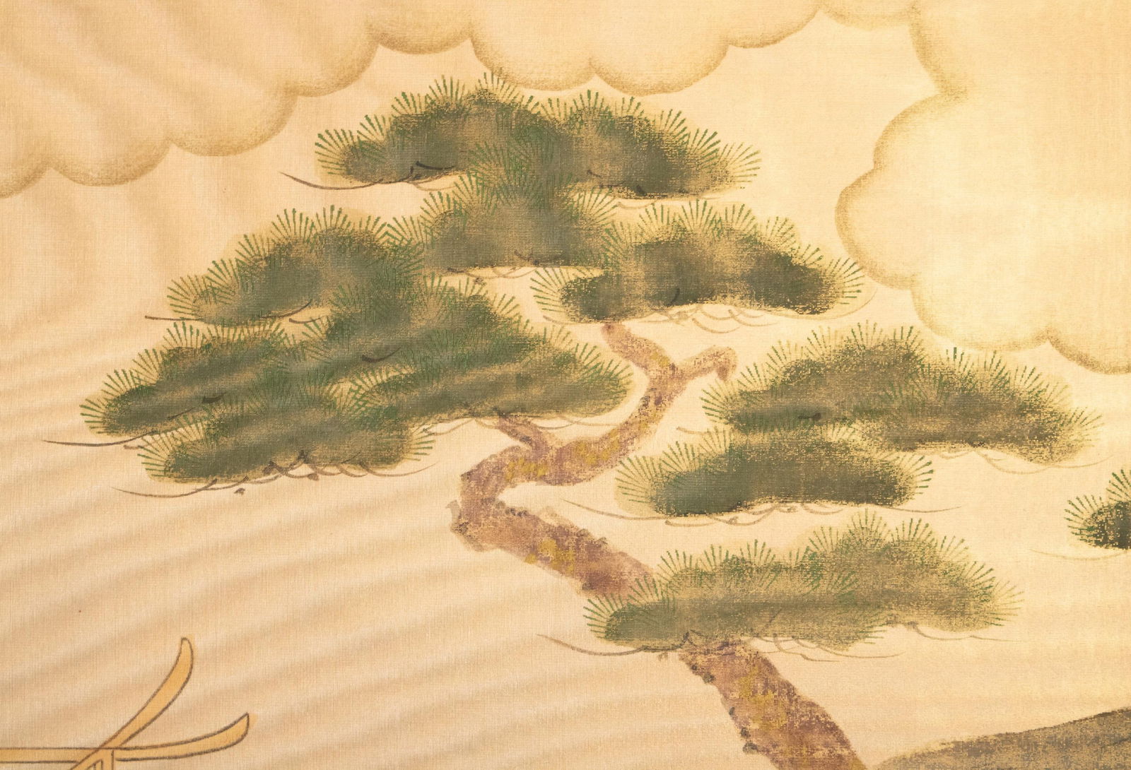 1970-1980s ShÅwa Era Japanese Silk Byobu Screen "The Tale of Genji" - 13