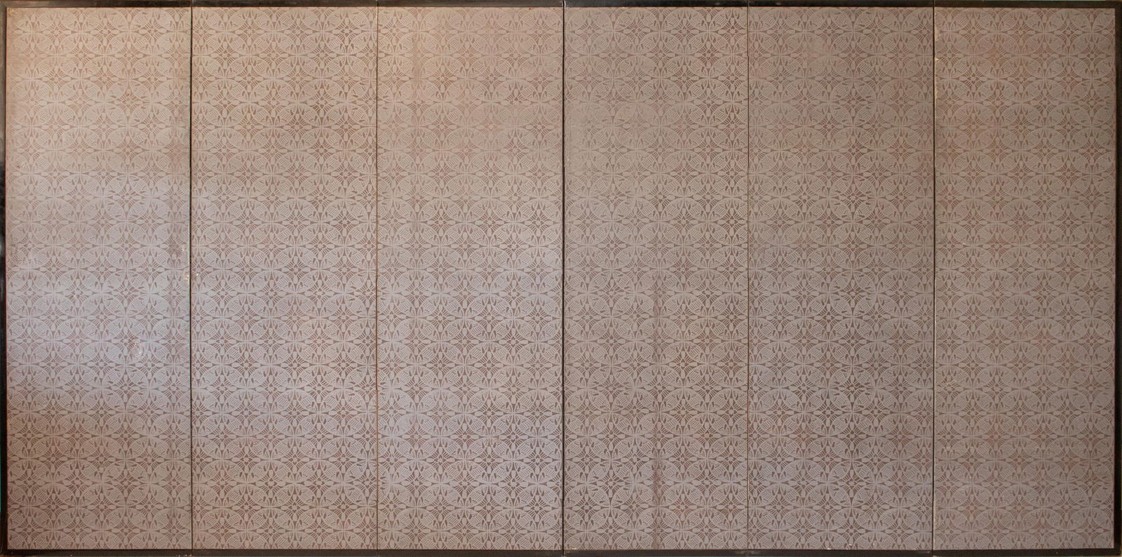 Meiji Era XL Japanese Yamato-E Style 6-Panel Byobu Screen "Chinese Palace Courtyard" - 17