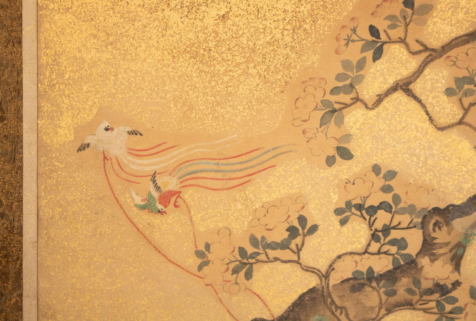 Meiji Era XL Japanese Yamato-E Style 6-Panel Byobu Screen "Chinese Palace Courtyard" - 2