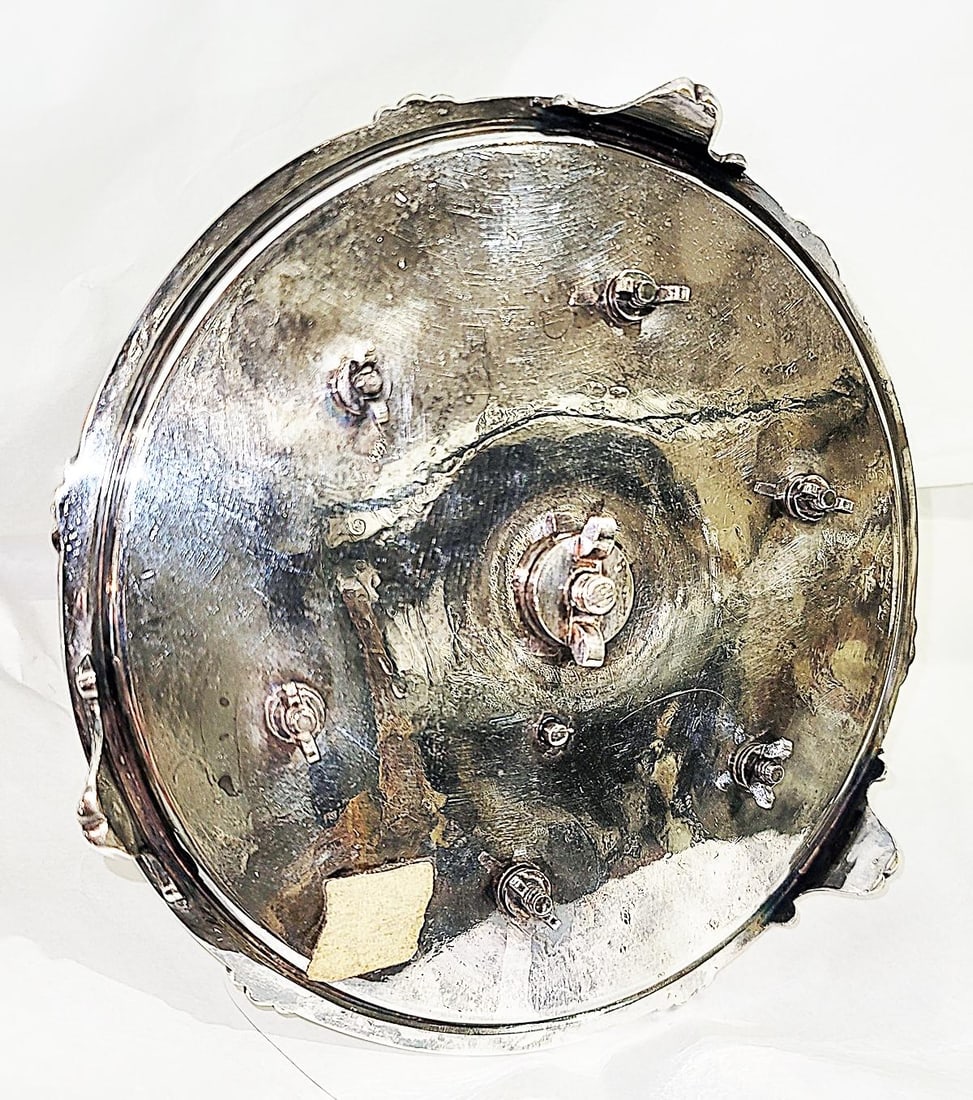 19c Silver Plate Egg Server - 9