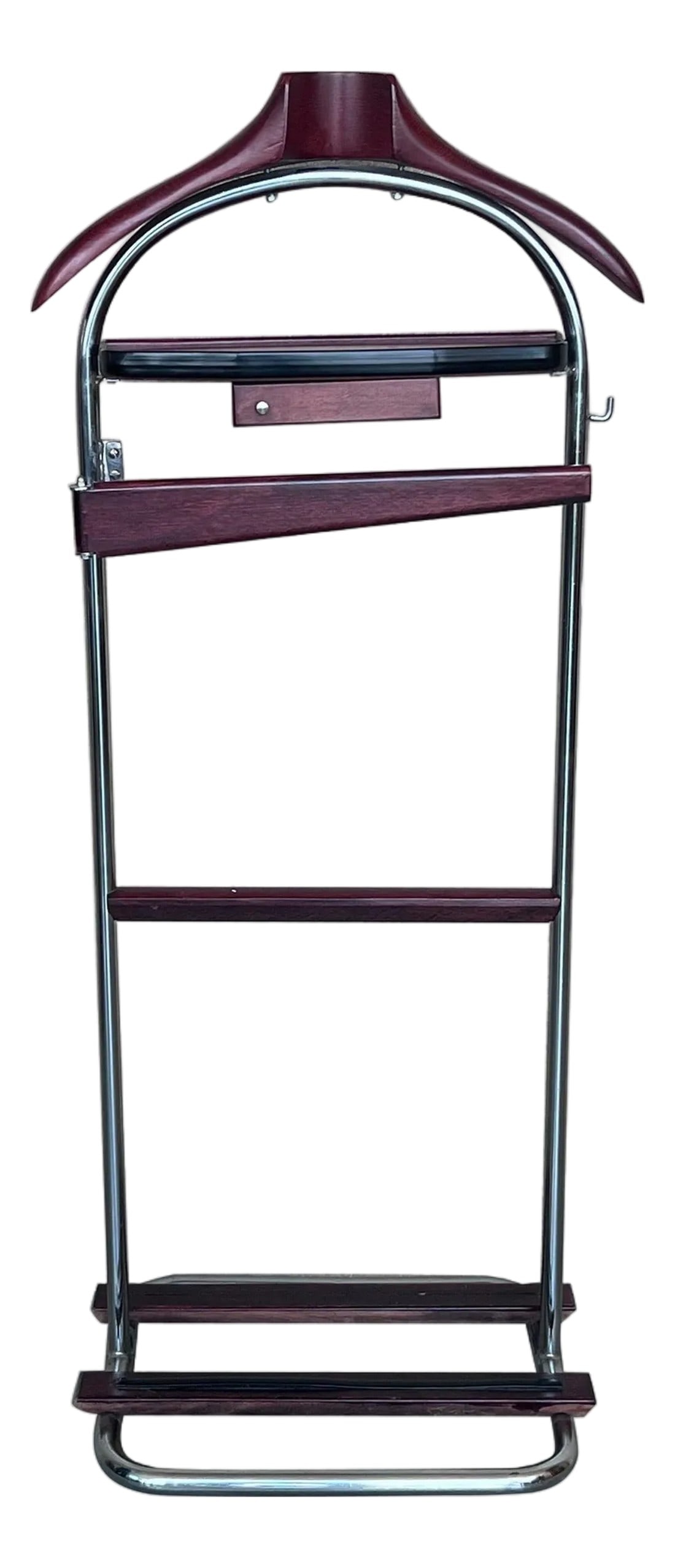 Mid 20th Century Ico Parisi Style Beechwood and Brass Suit Rack (1 of 18)