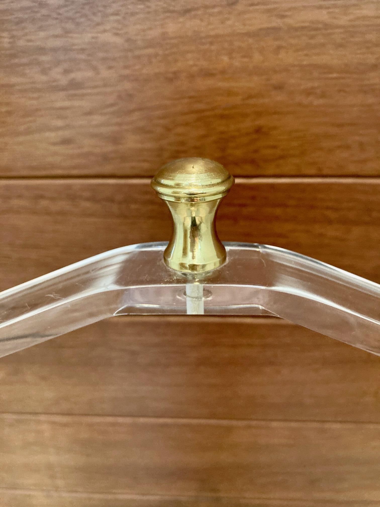 Mid 20th Century Modern Lucite Valet Stand with Wheels - 13