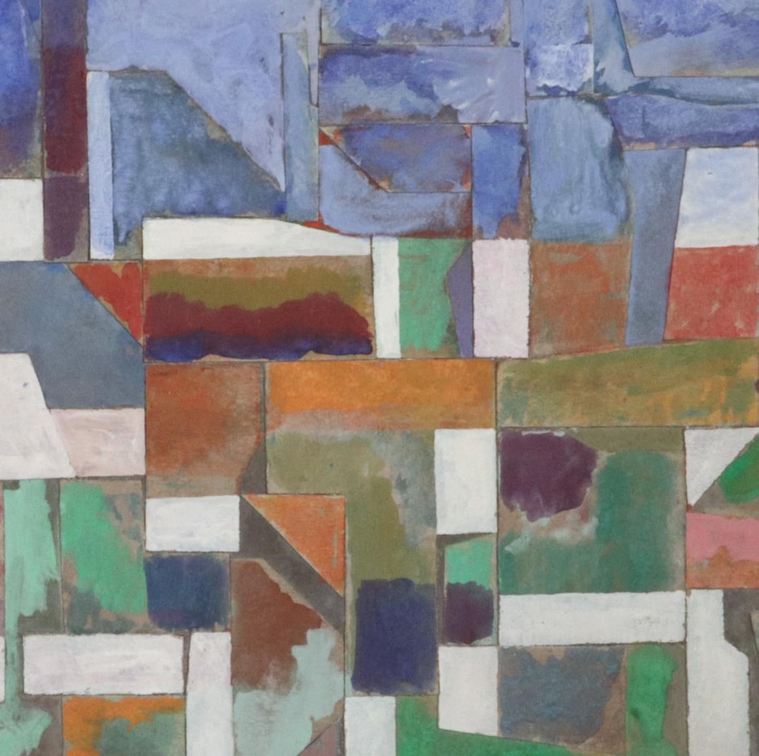 Robert J. Wirth Collage Painting, Titled "Landscape" - 3