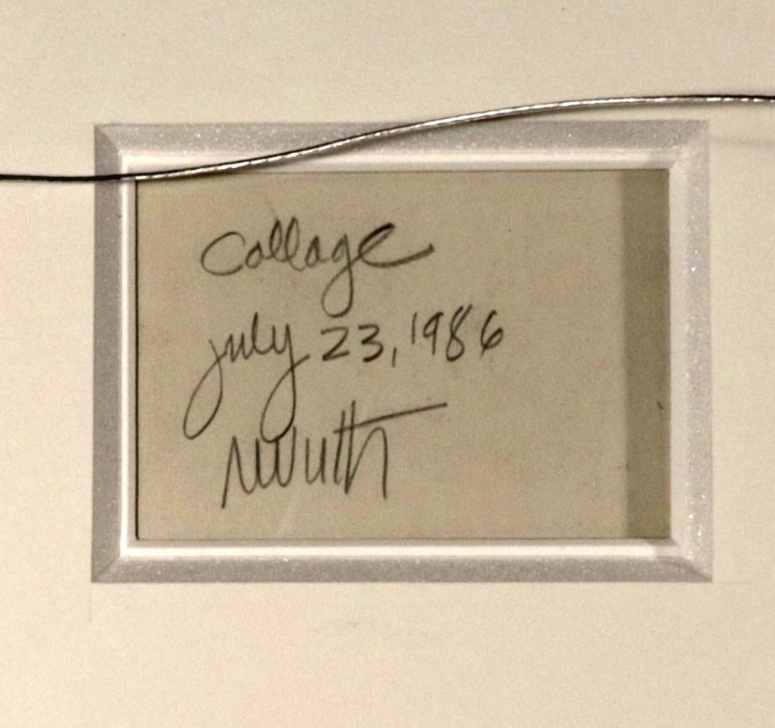 Robert J. Wirth Collage Painting, Titled "Collage" - 2