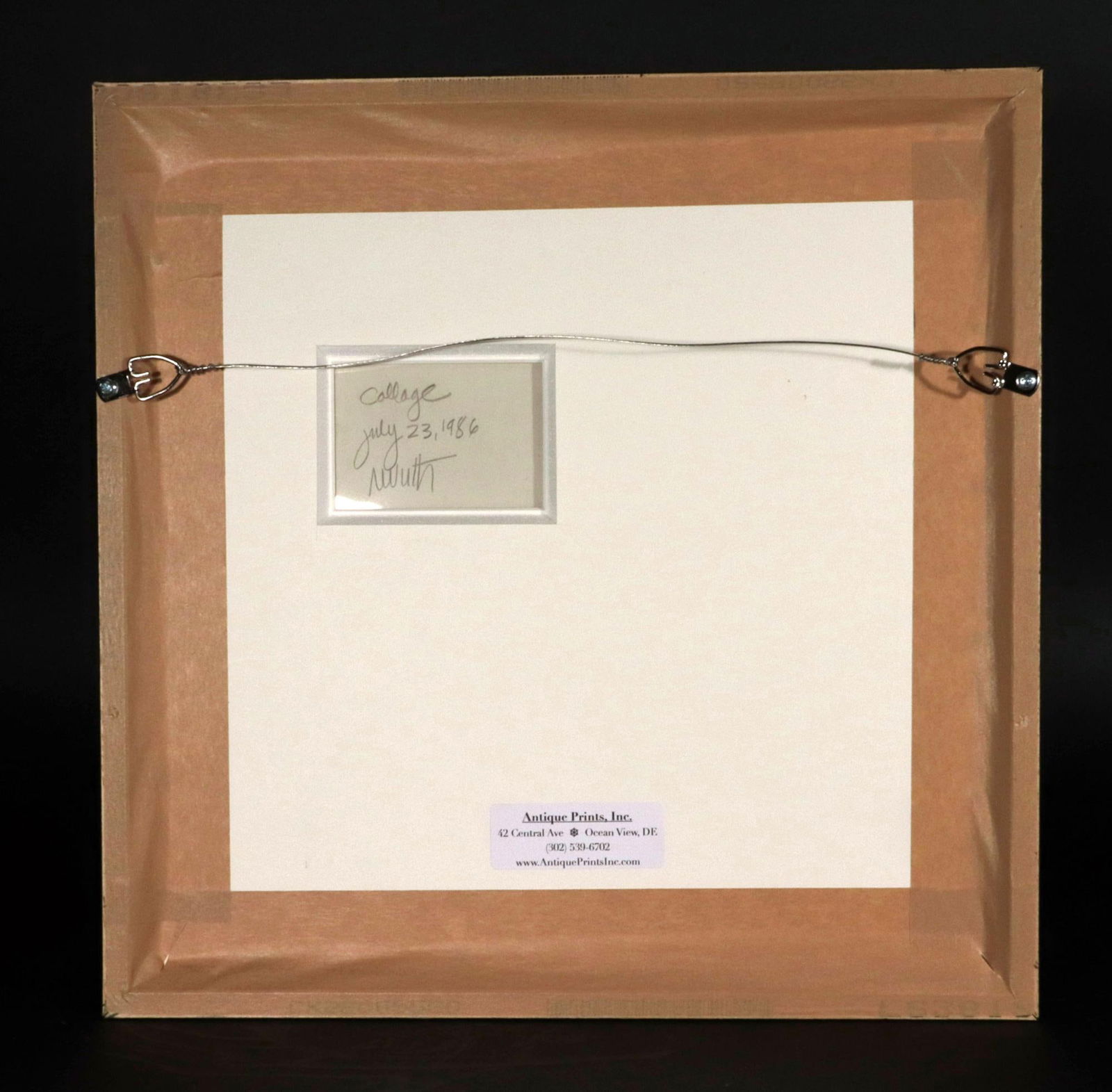 Robert J. Wirth Collage Painting, Titled "Collage" - 4