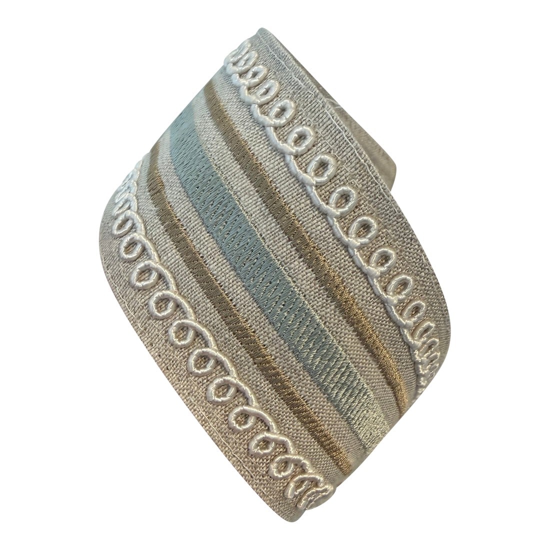 30 Yards Cowtan & Tout Bailey Braid, Aqua: A 2.5" trim with just enough texture and color to elevate a simple panel. Condition: Alterations: Original Condition Unaltered Imperfections: Some Imperfections Condition Notes: no issues 