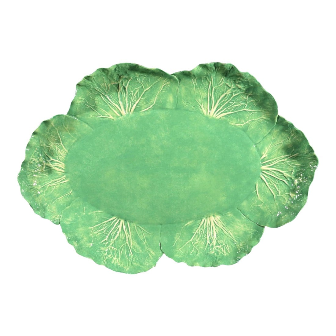 Late 20th Century Dodie Thayer Trompe l'Oeil Lettuce Ware Platter (1 of 15)