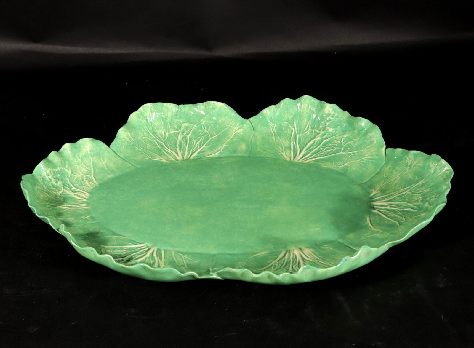 Late 20th Century Dodie Thayer Trompe l'Oeil Lettuce Ware Platter - 6
