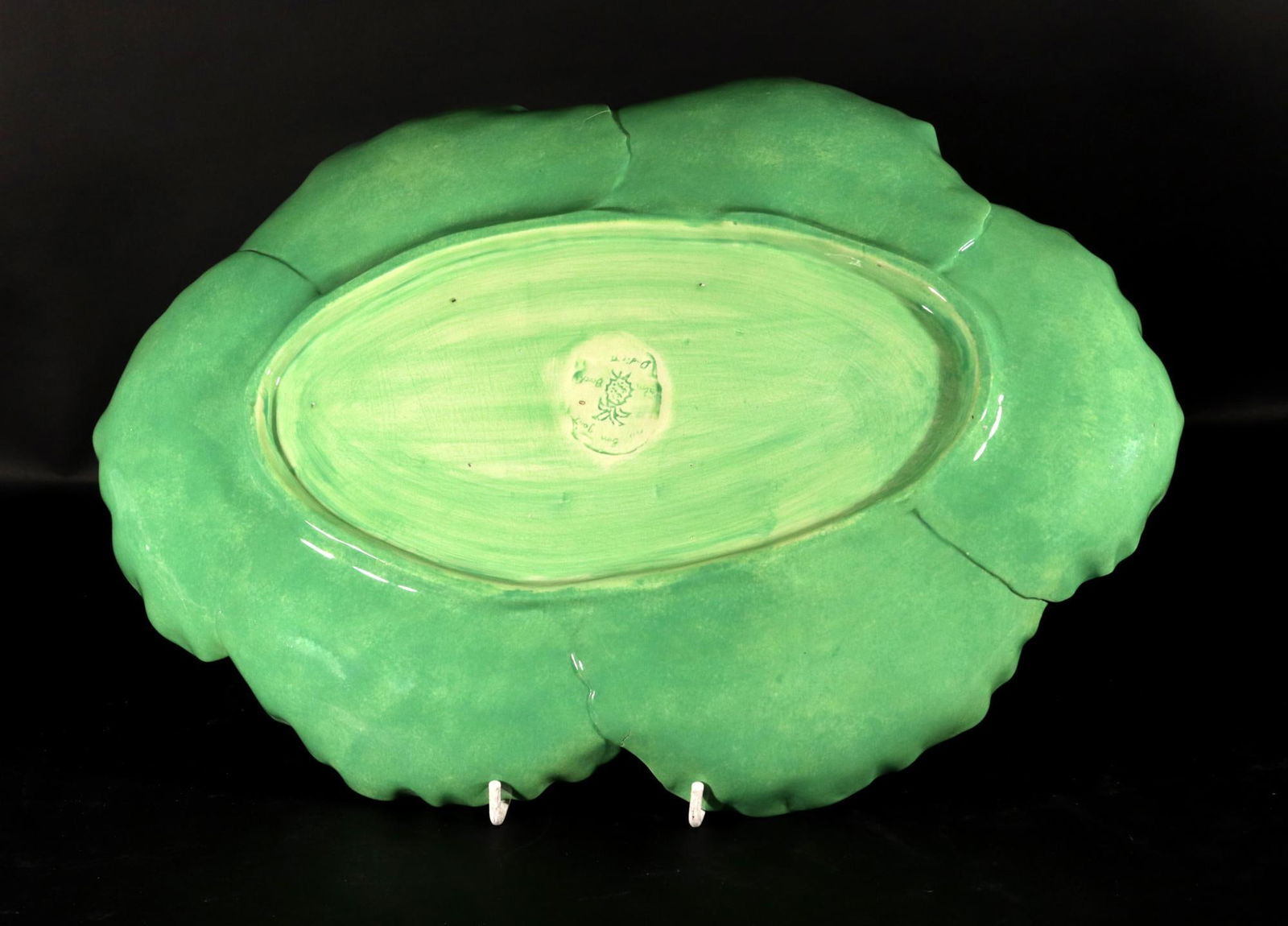 Late 20th Century Dodie Thayer Trompe l'Oeil Lettuce Ware Platter - 9