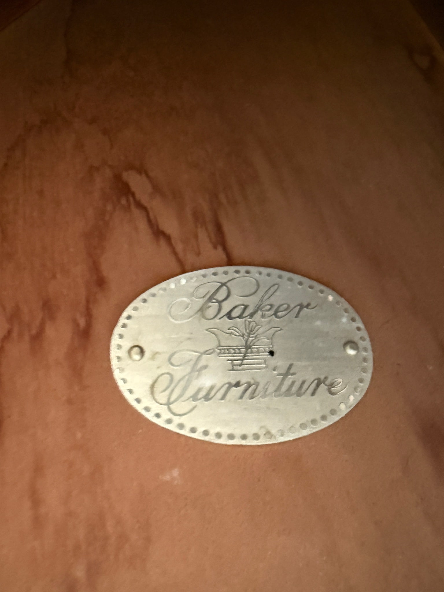 Late 20th Century Baker Furniture Triangle Side Table - 11