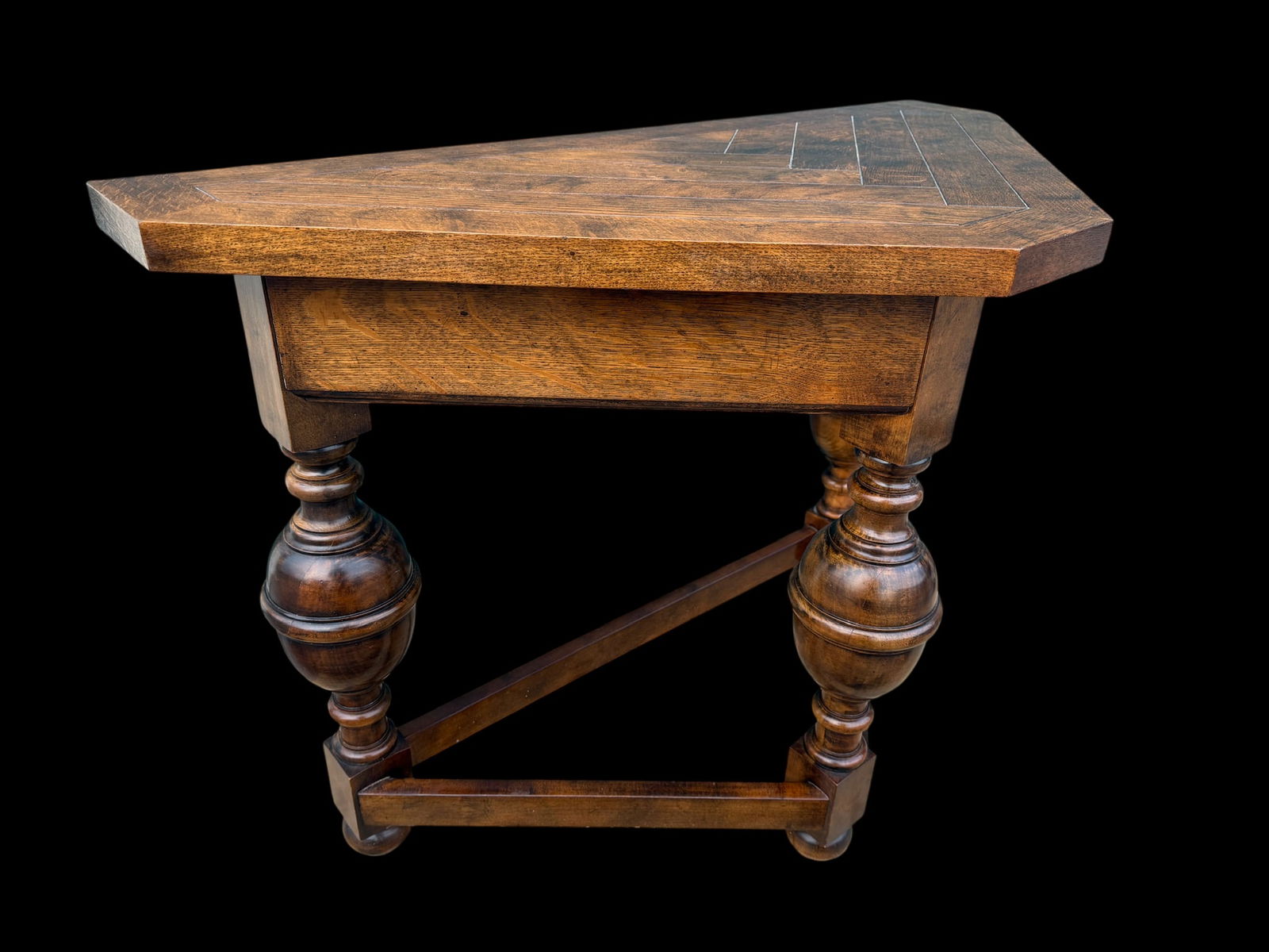 Late 20th Century Baker Furniture Triangle Side Table - 2