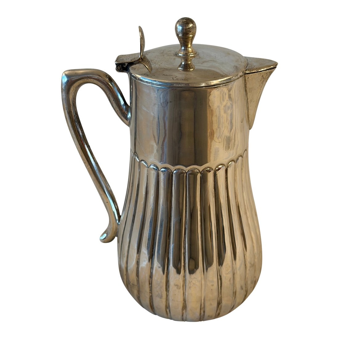 Early 20th Century German 900 Silver Coffee Pot (1 of 5)