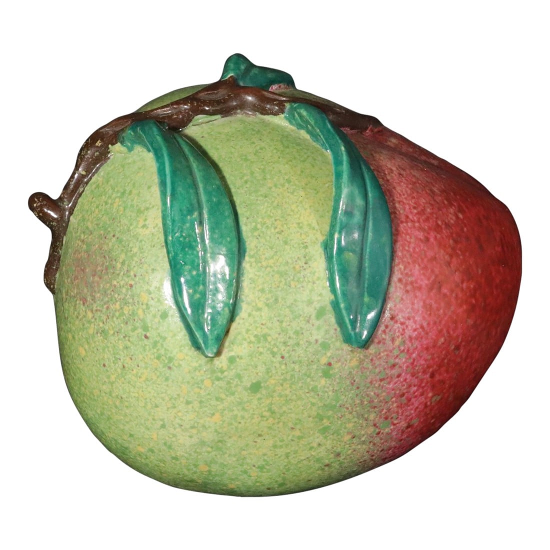 Chinese Export Trompe l'Oeil Porcelain Model of a Peach (1 of 15)
