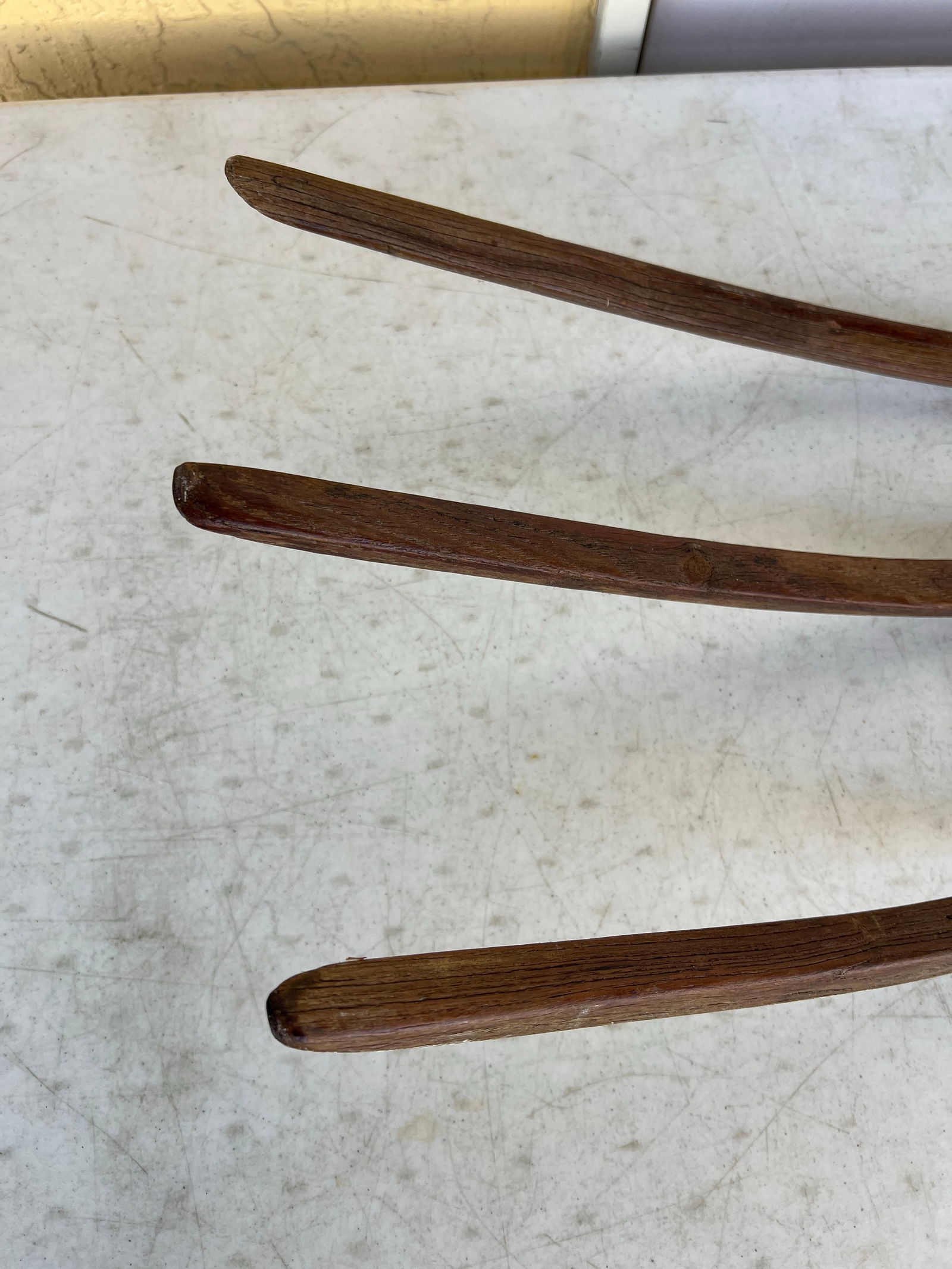 Large 19th Century Farmhouse Wooden Pitch Fork - 10