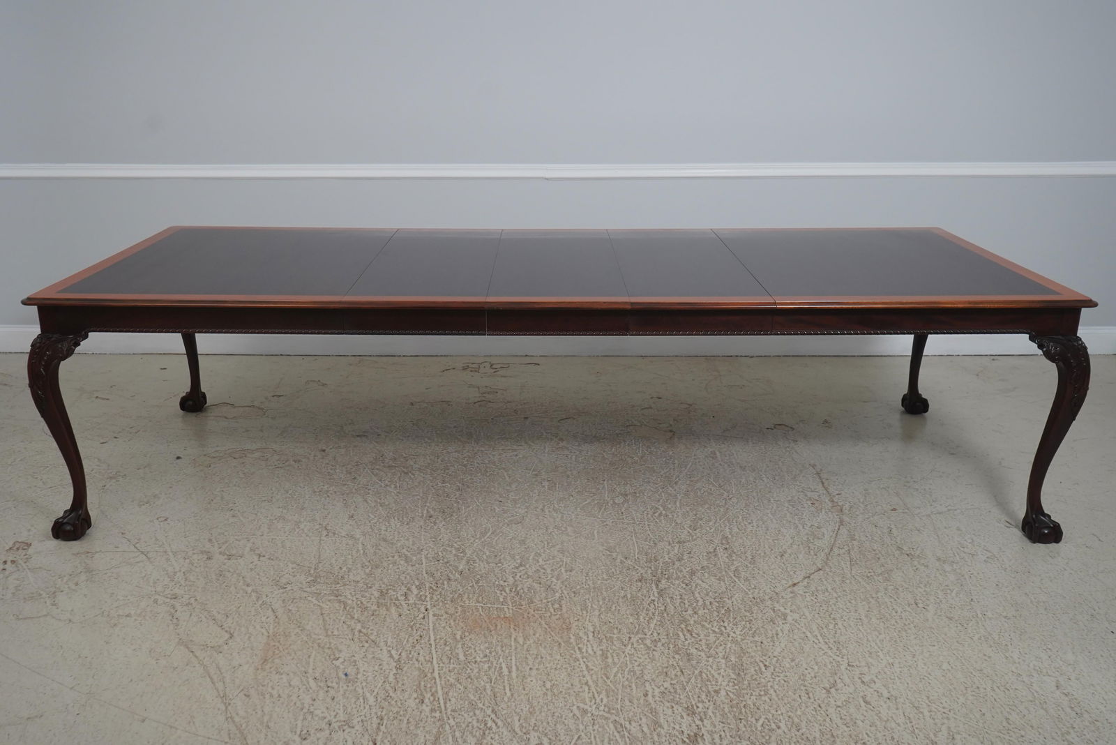 Stickley Clawfoot Mahogany Dining Room Table & Chairs Set - 6