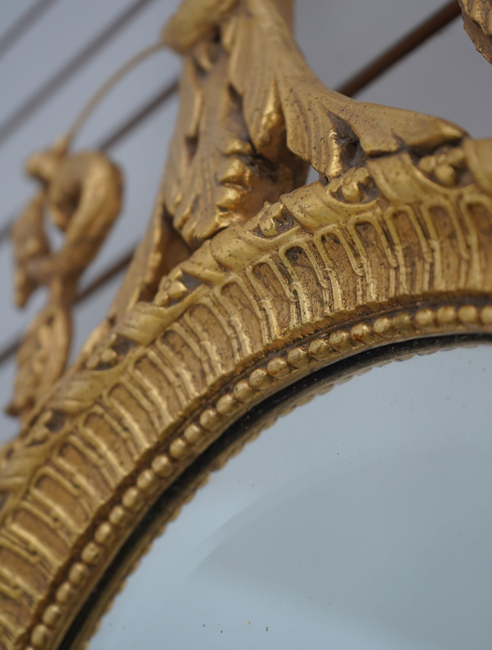 Friedman Brothers Gold Framed Candelabra Mirror - 7