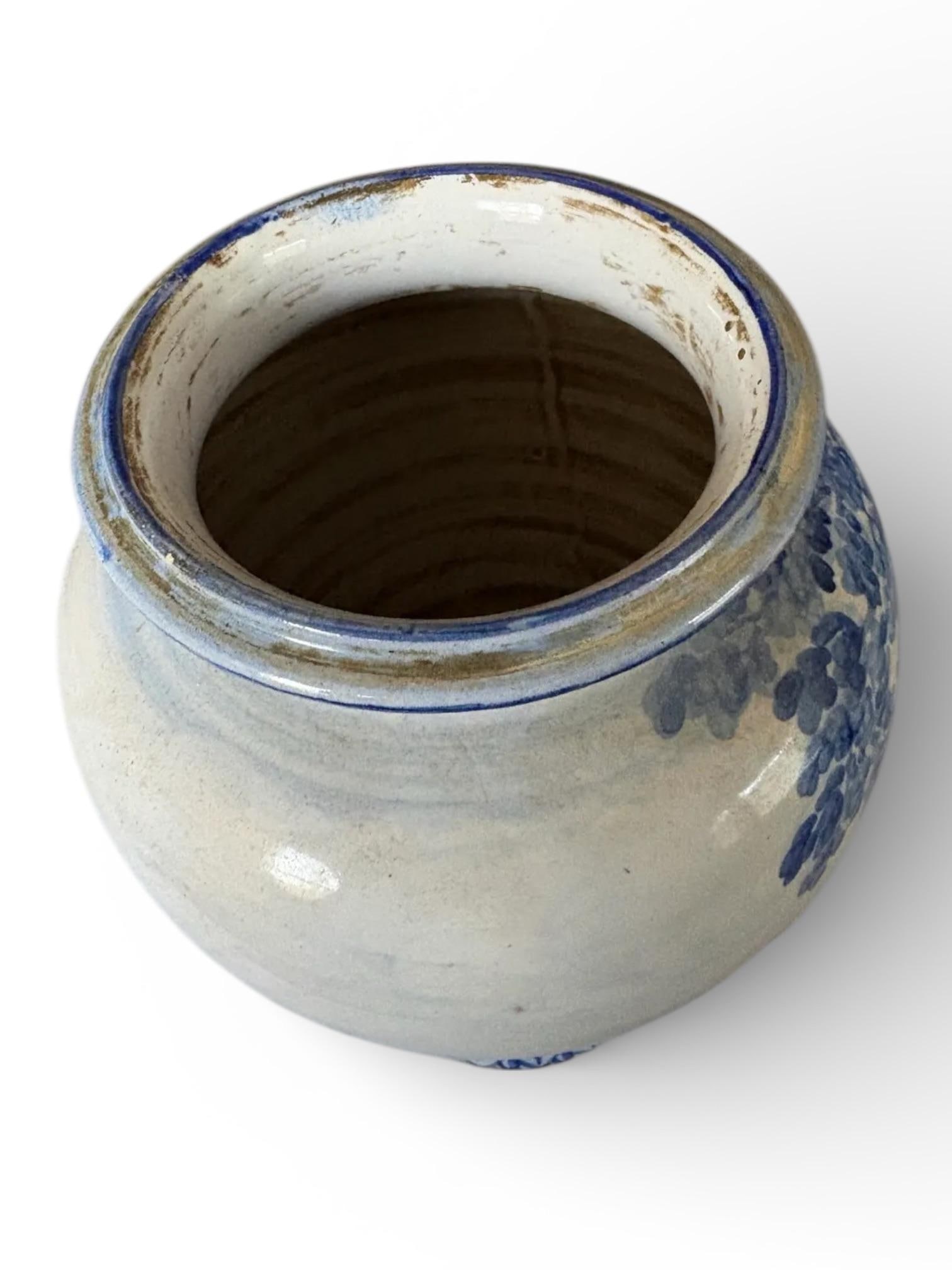 Early 20th C Savona Italy Cobalt and White Faience - 5