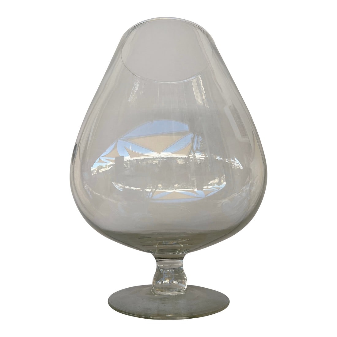 Large 1950s Air Blown Glass Snifter 18.5" Tall (1 of 9)