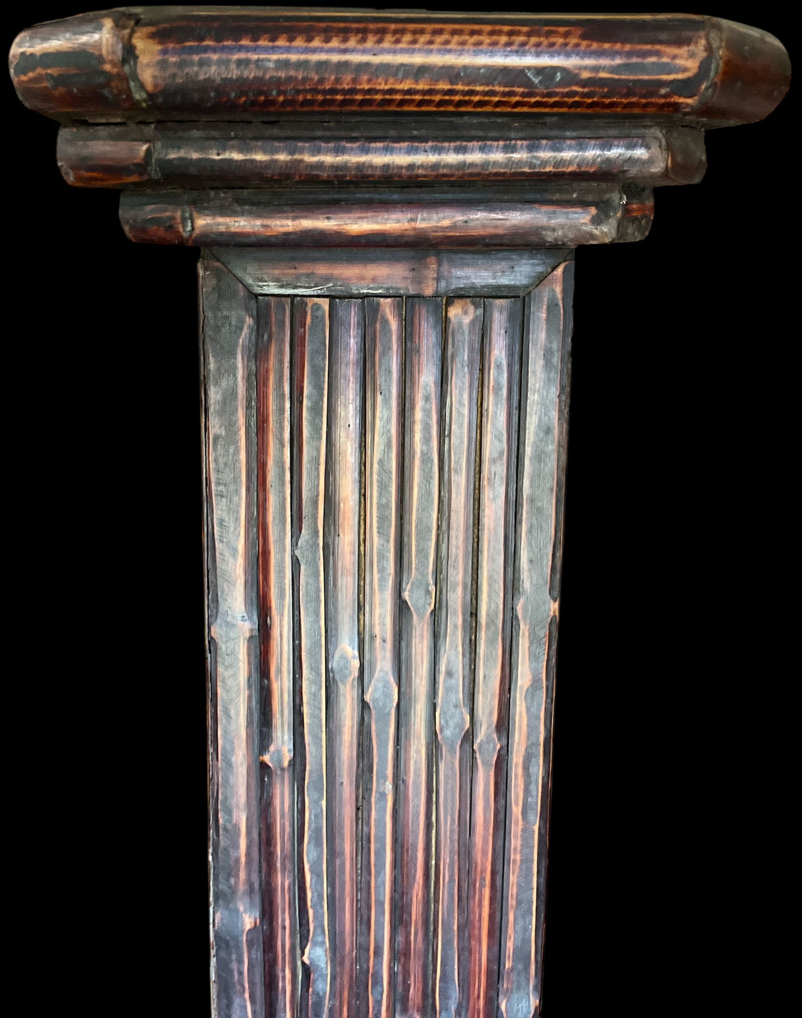 Vintage Bamboo Pedestal Plinth / Display Stand - 5