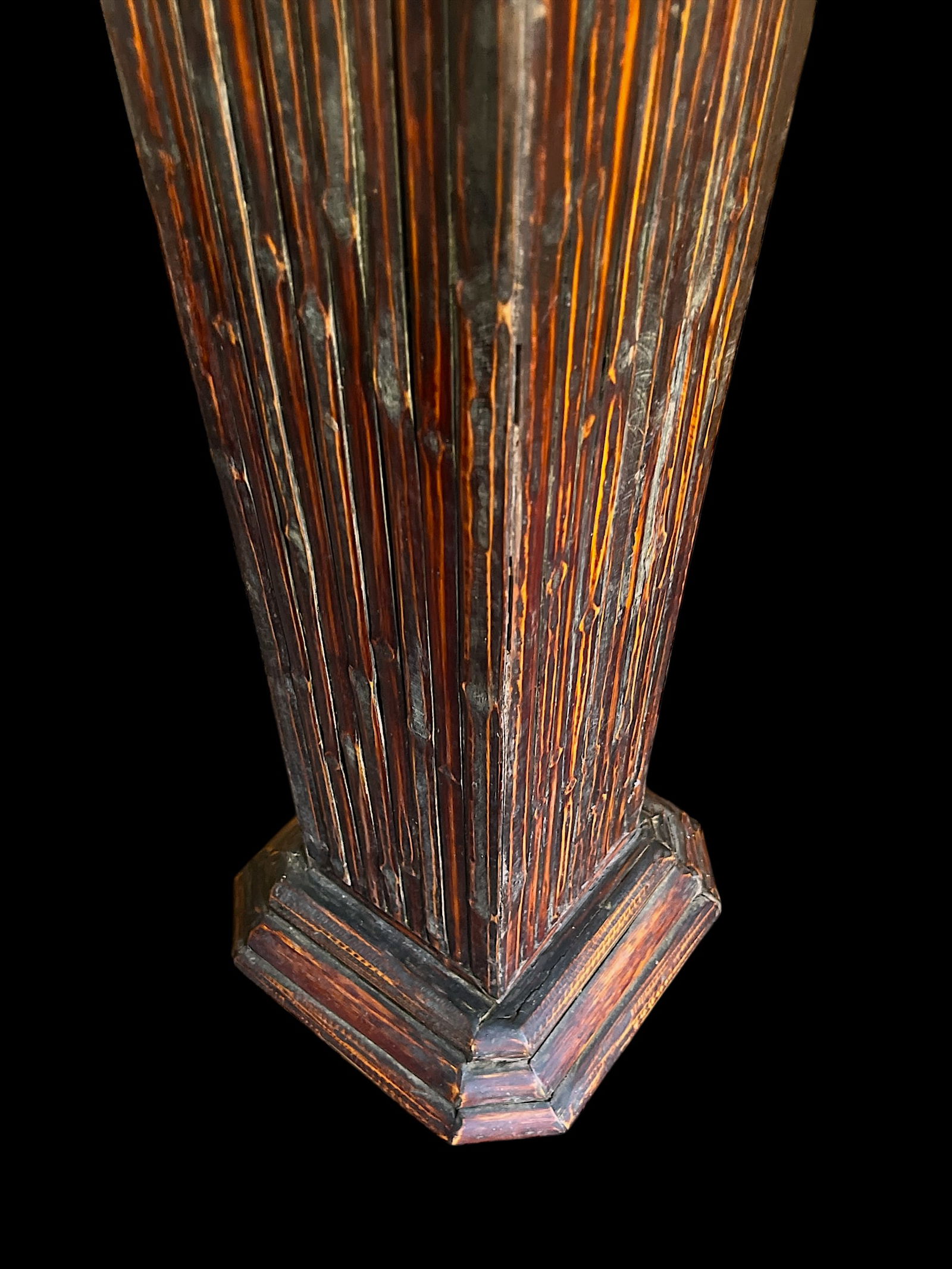Vintage Bamboo Pedestal Plinth / Display Stand - 6