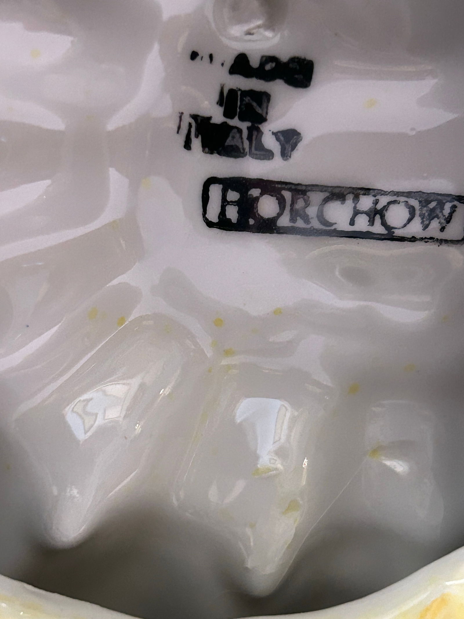 1980's Horchow Italian Majolica Ceramic Monkey and Banana Bowl - 12