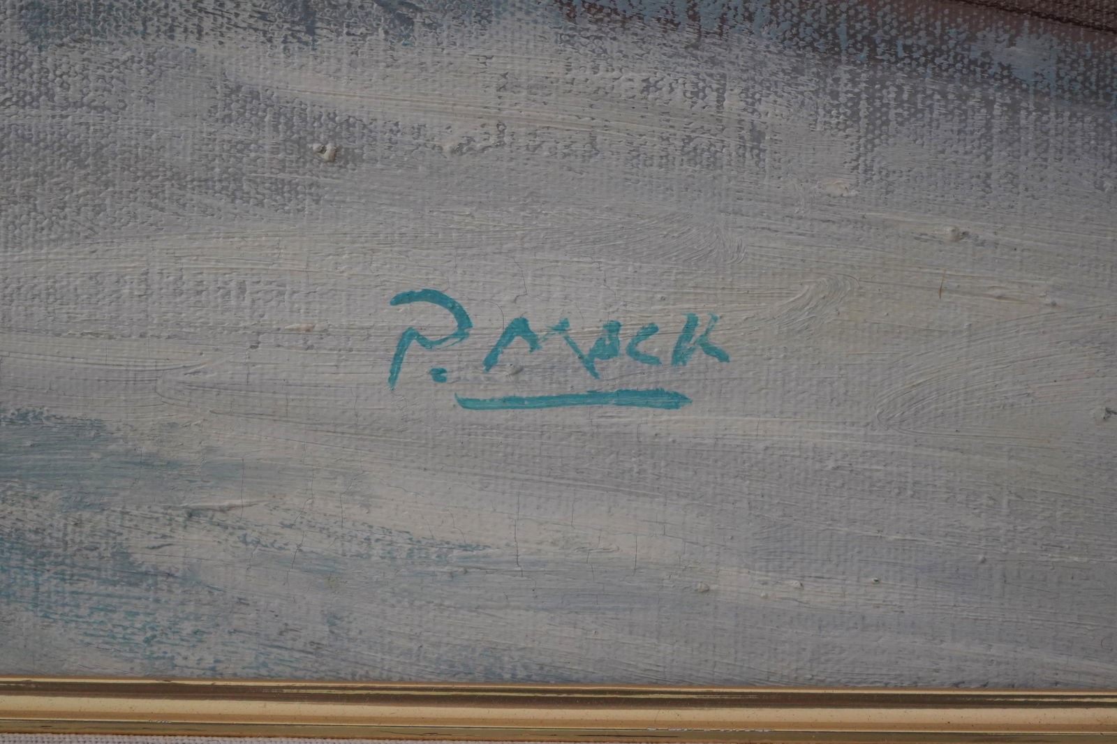 Stunning 20th Century Paris Winter Scene Oil Painting on Canvas - 12