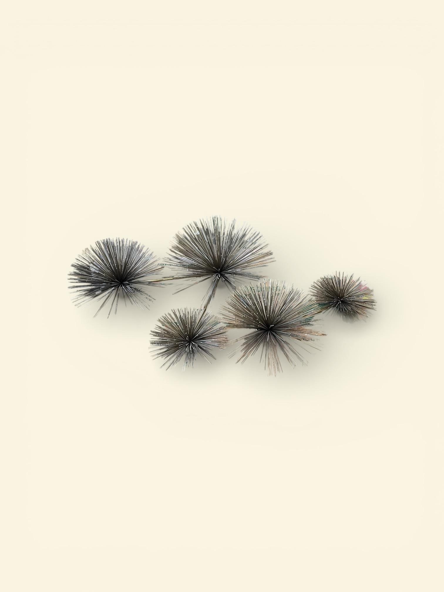 1970s Curtis Jere Brass Sea Urchin / Pom Pom Wall Sculpture - 2