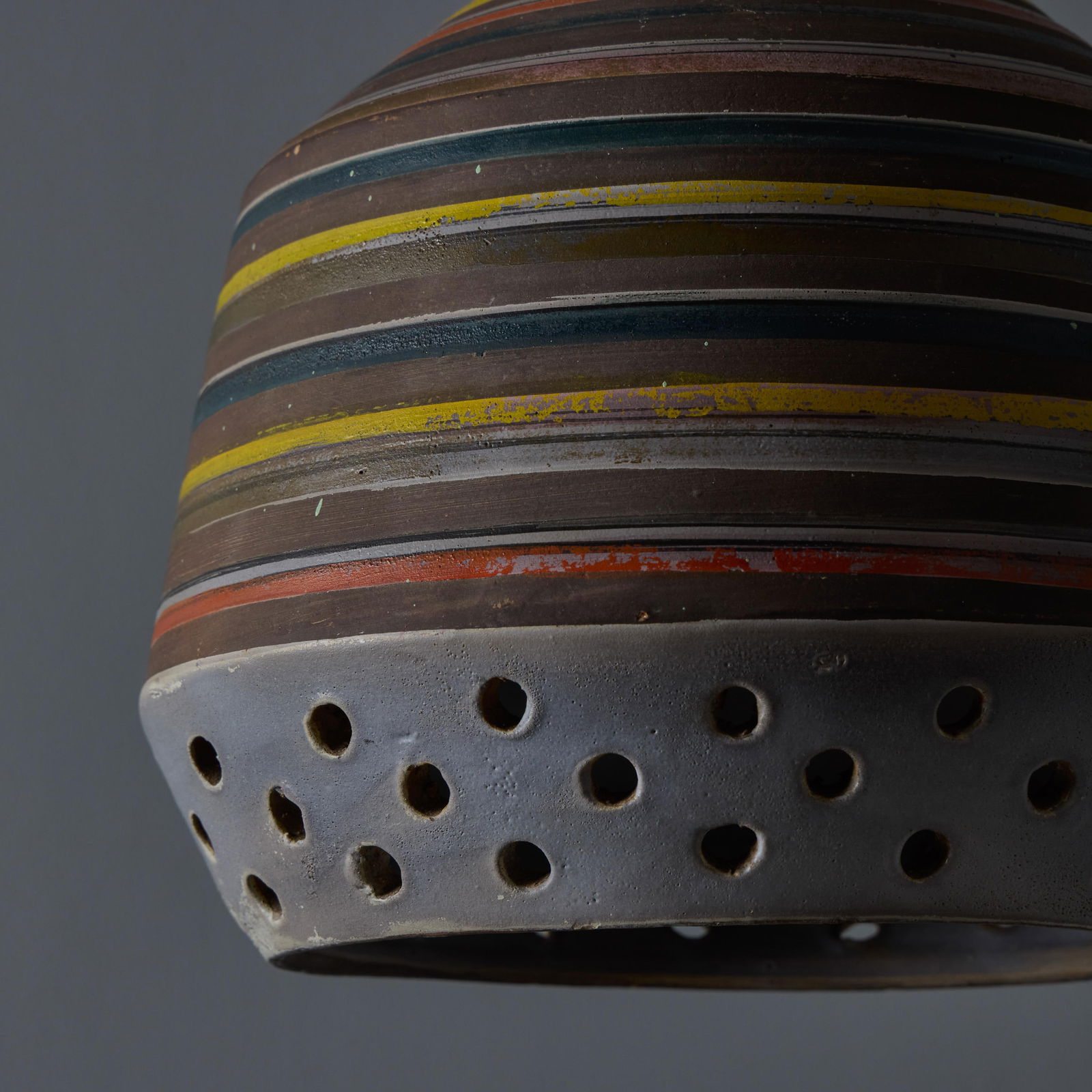 1950s Aldo Londi Ceramic Bitossi Pendant Lamp for Raymor - 11