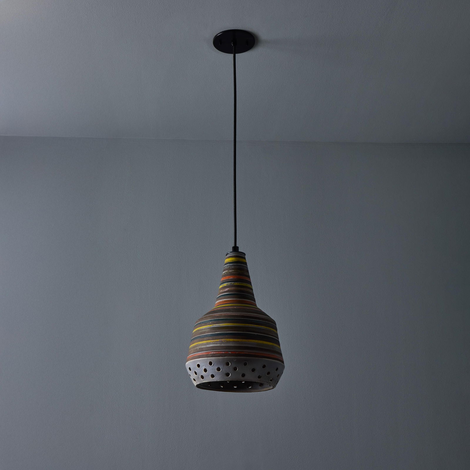 1950s Aldo Londi Ceramic Bitossi Pendant Lamp for Raymor - 5