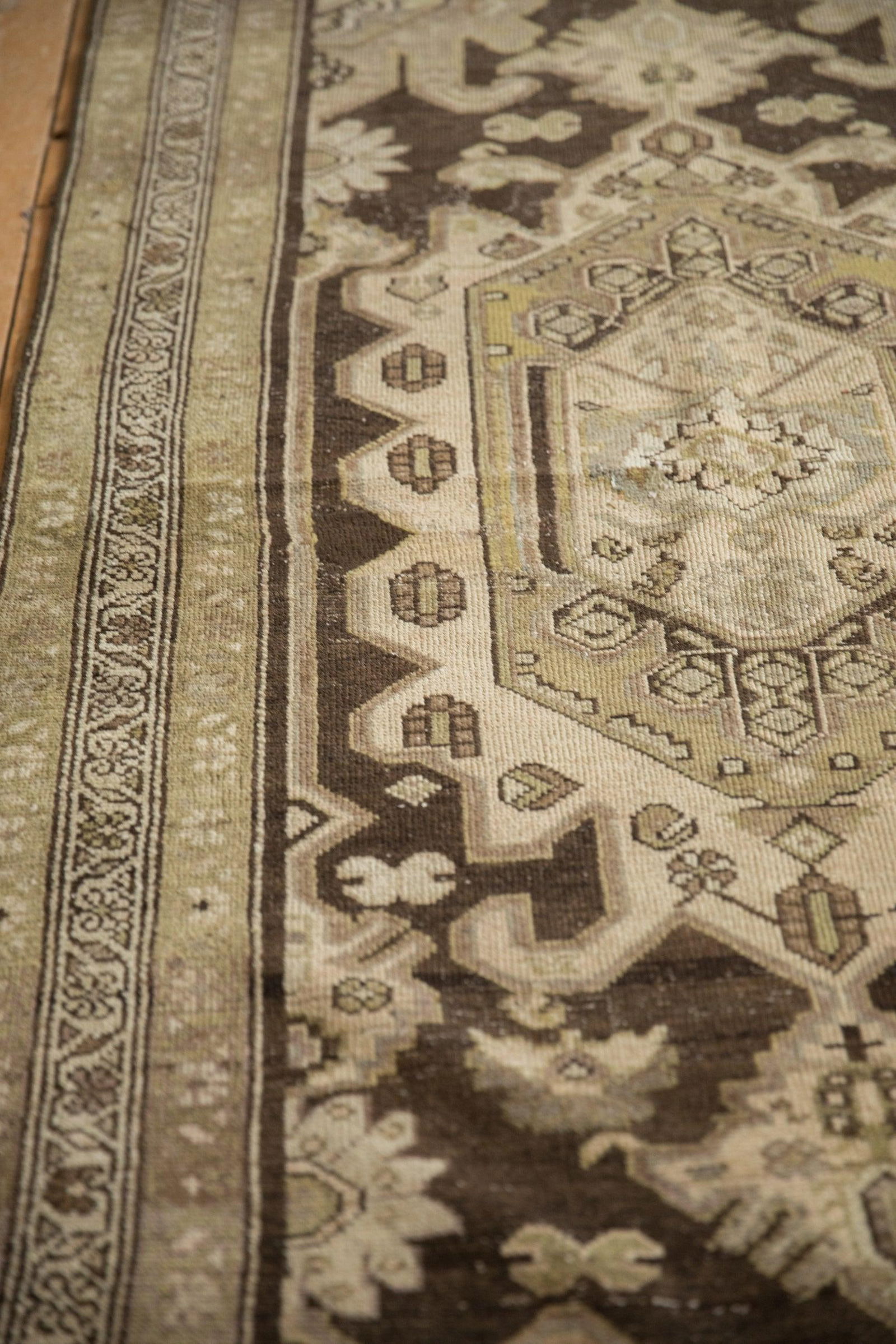 Vintage Distressed Hamadan Rug Runner - 3'6" x 11'9" - 5