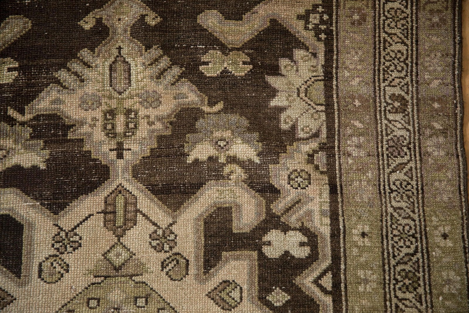 Vintage Distressed Hamadan Rug Runner - 3'6" x 11'9" - 7