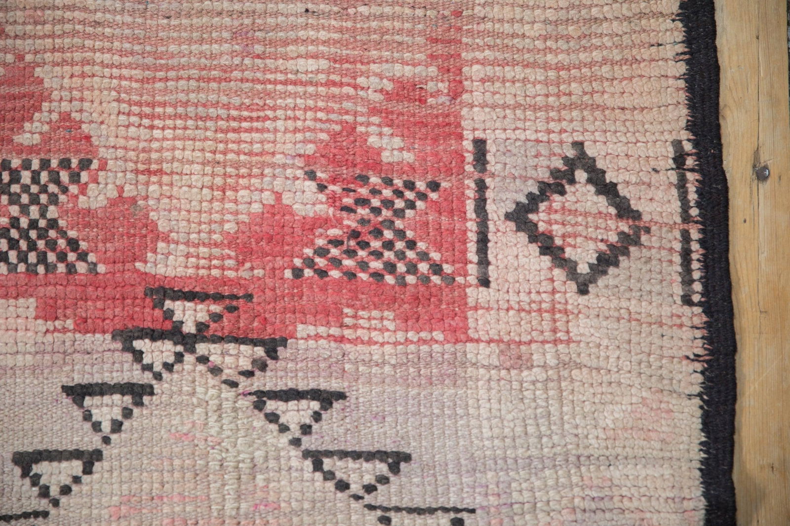 Vintage Distressed Moroccan Rug Runner - 2'8" x 13' - 4