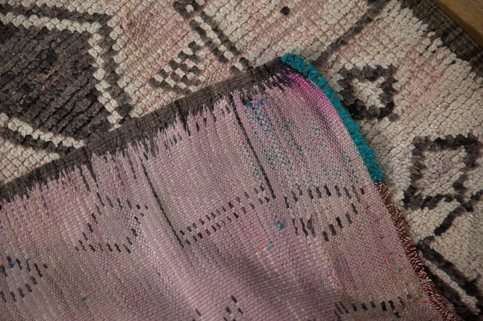 Vintage Distressed Moroccan Rug Runner - 2'8" x 13' - 6