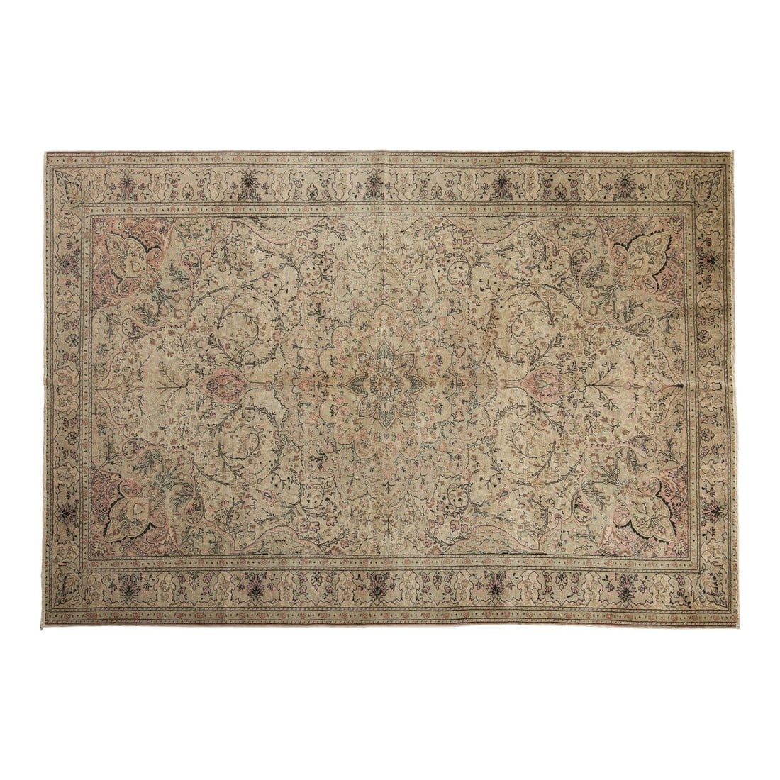 Vintage Distressed Kayseri Carpet - 6'8" x 9'8" (1 of 10)