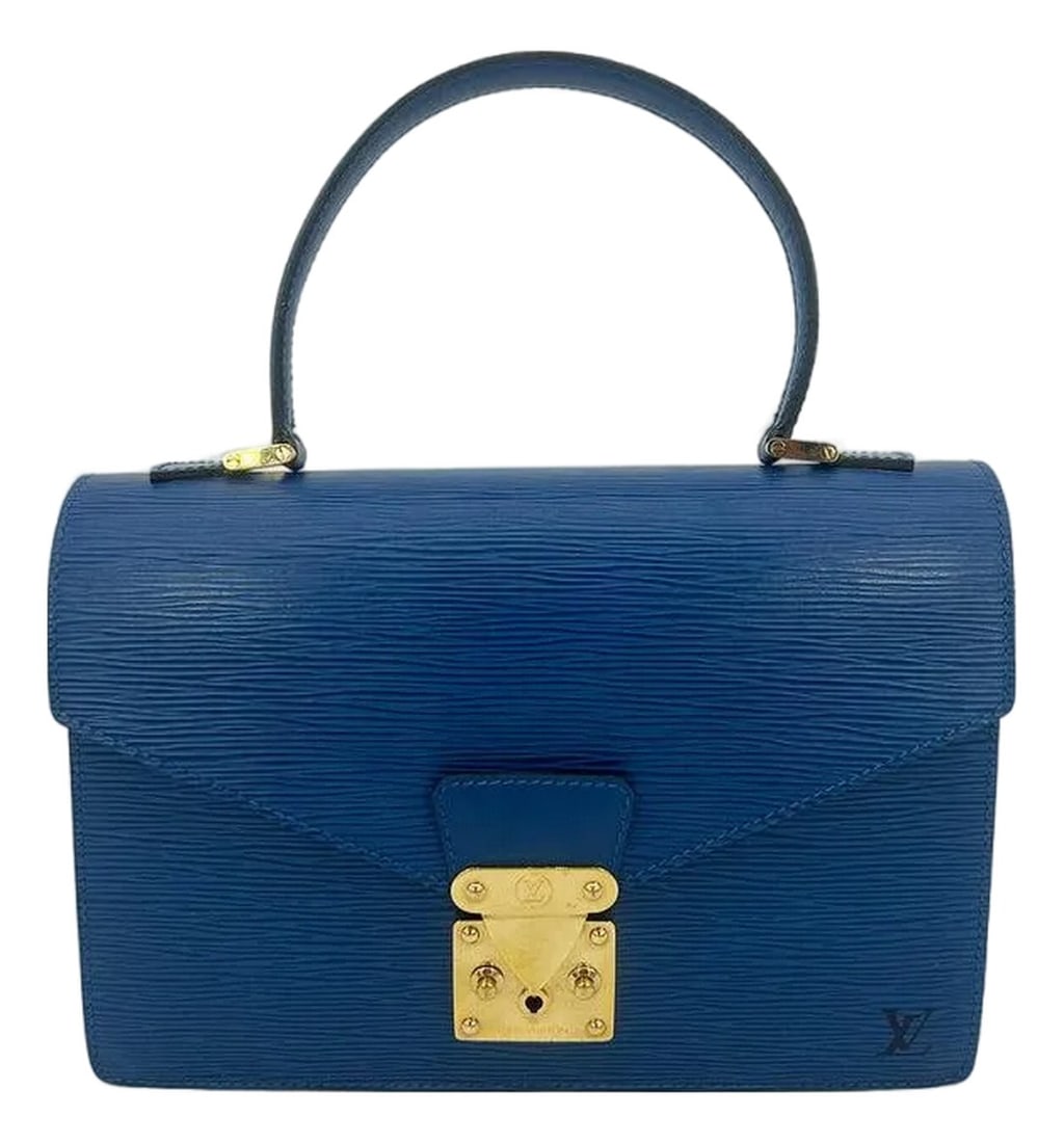 Mid 20th Century Louis Vuitton Blue Epi Concorde Bag: Louis Vuitton Blue Epi Concorde Bag in good condition. Beautiful limited edition Concorde style circa mid 2000's is no longer made or sold in stores and was only released in limited colors of the epi
