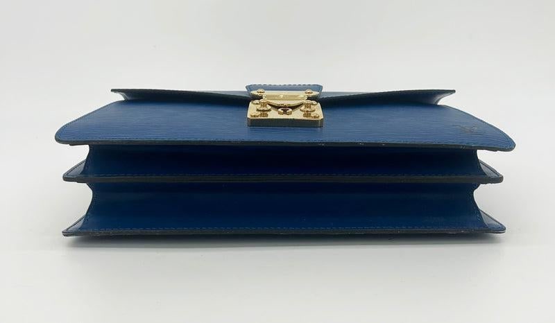 Mid 20th Century Louis Vuitton Blue Epi Concorde Bag - 6