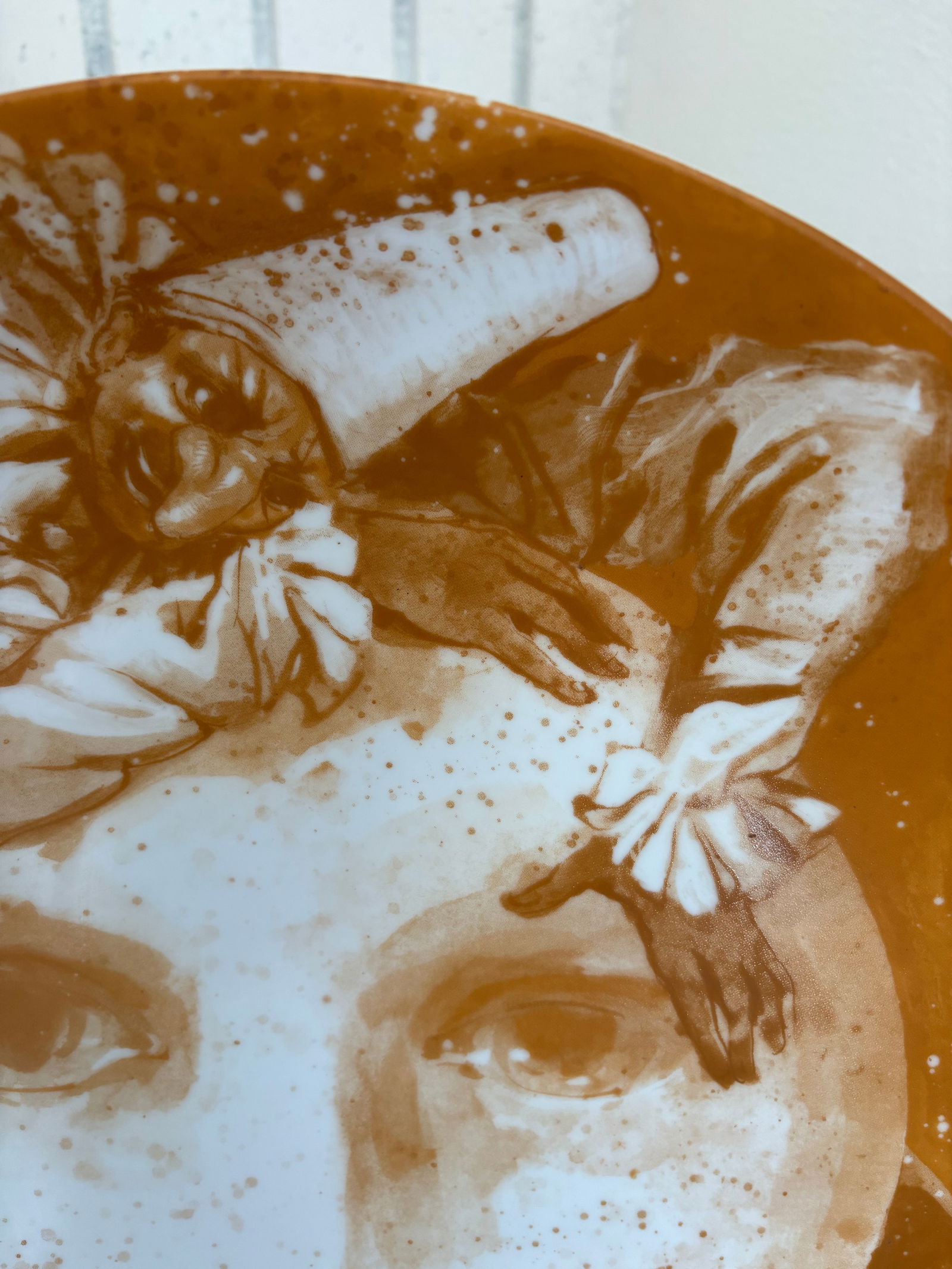 Limited Edition Marco Marchiori Art Deco Style Gold and White Charger - 4