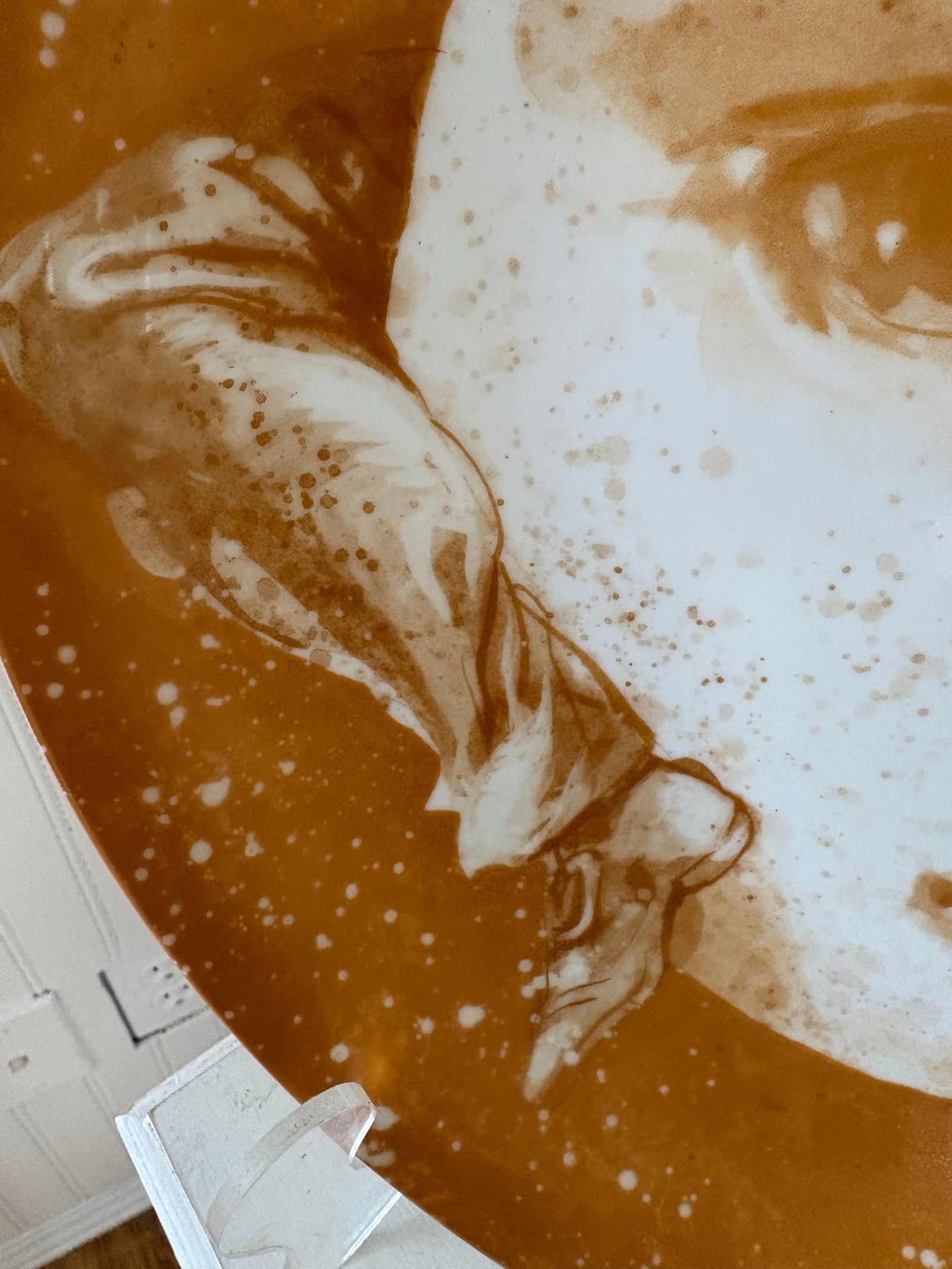 Limited Edition Marco Marchiori Art Deco Style Gold and White Charger - 6