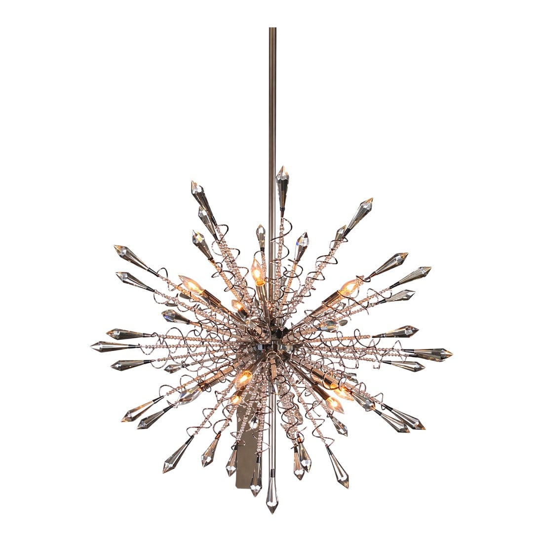 Large Crystal Starburst Modern Sputnik Chandelier (1 of 2)
