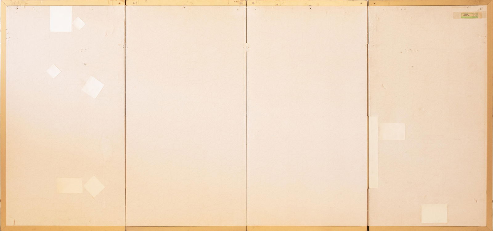 1970s ShÅwa Era Japanese Byobu Screen, "At the Bank" - 16