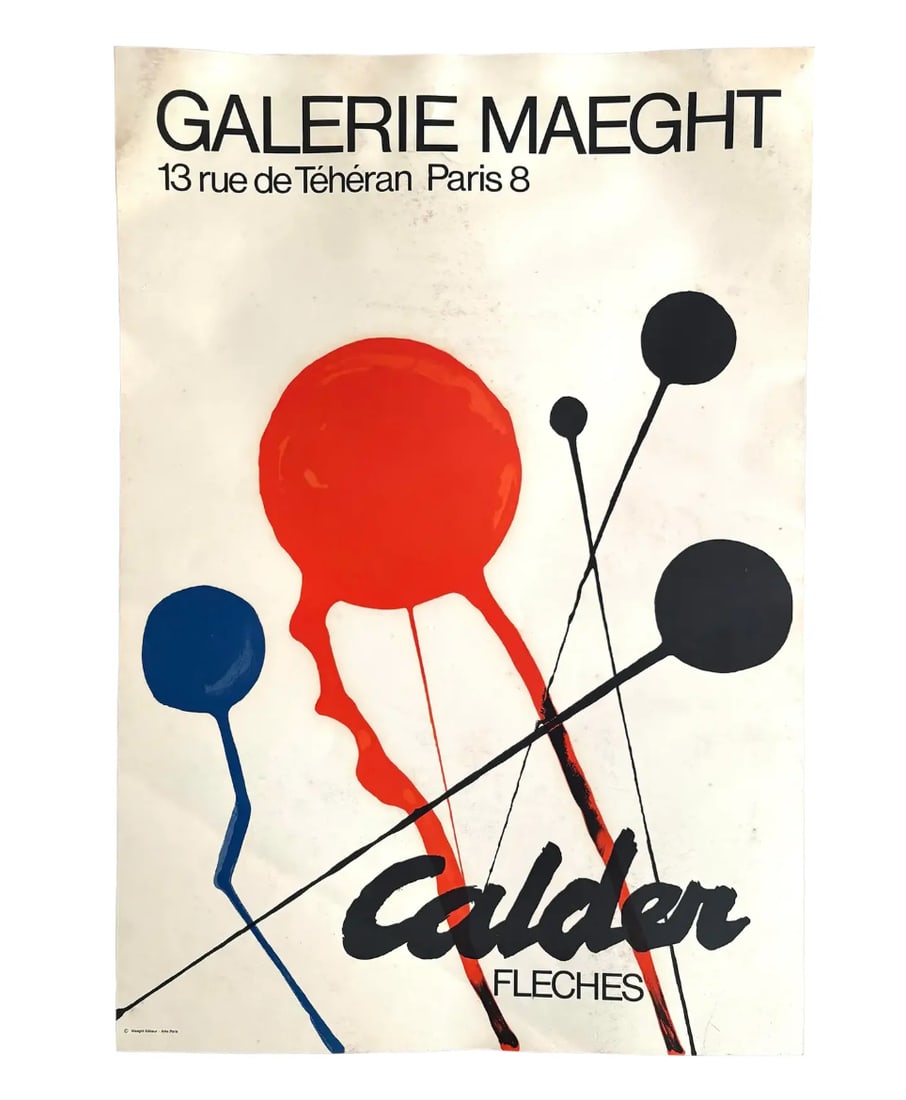 Alexander Calder - Fleche 'Galerie Maeght', 1970 - Lithographic Poster - 3